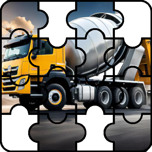 Mixer Truck Jigsaw Puzzle Logo