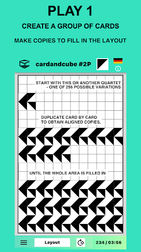 Android application card and cube #2 GEOMETRIC screenshort