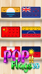 Pop It Flags 3D - DIY Antistress Calming Game
