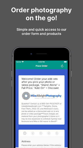 Android application Mike Albright Photography screenshort