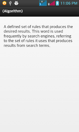 Electronic Dictionary Screen 3
