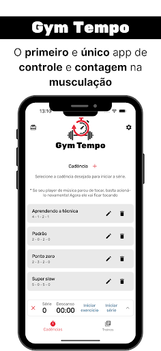 Gym Tempo - Contagem no treino Screenshot 1 - AppWisp.com
