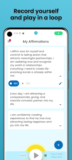 Sunny Affirmations Screen 3