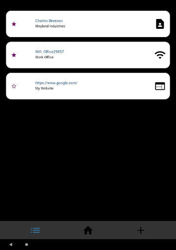 Screenshot of Meridio Easy QR Code Contact S