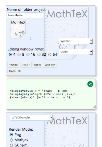 Android application MathTeX: LaTeX Mathematics screenshort