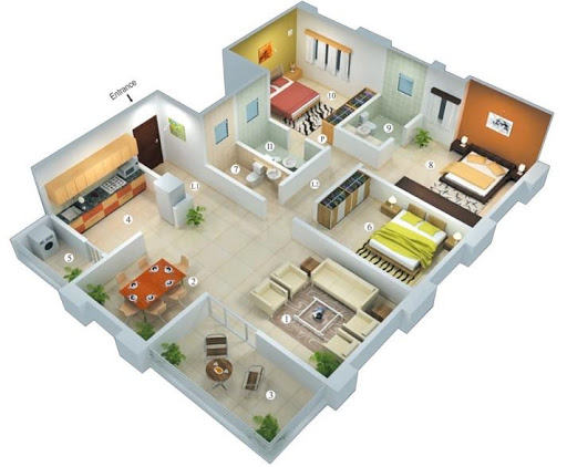 Android application Plan De Maison Moderne screenshort