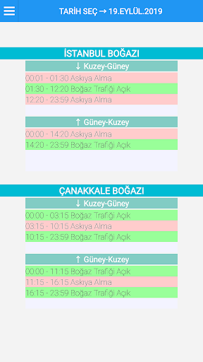 Boğaz Trafik Bilgi Screen 2