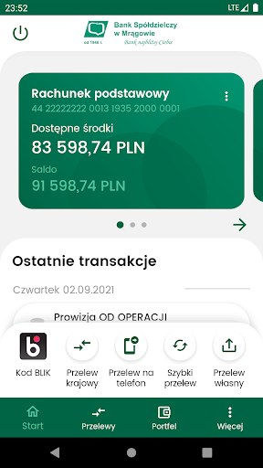 Android application mToken BS Mrągowo screenshort