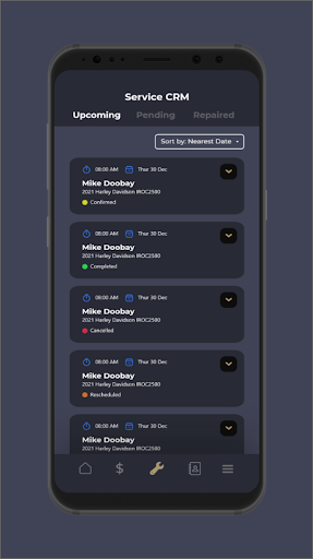 Ready2Ride-CRM Screen 3