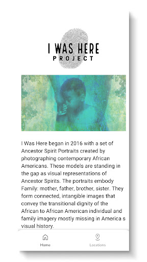 Android application I Was Here Project screenshort