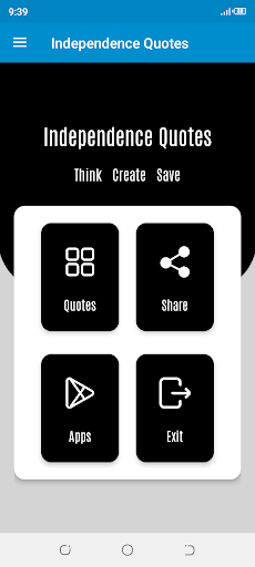 Android application Independence Quotes App screenshort