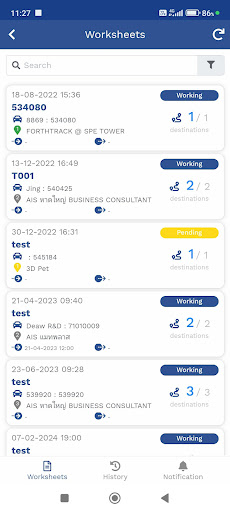 FTS Driver App Screen 2