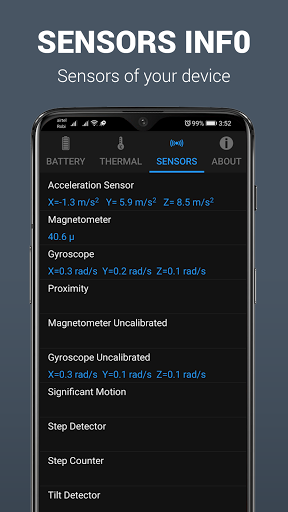 Device & System info - CPU-G Screen 3