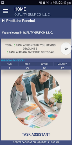 Android application QGems Task Manager screenshort