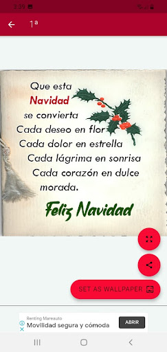 Android application Feliz Navidad 2023, Saludos screenshort