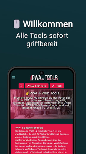 Android application PWA & Web Tools screenshort