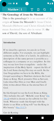 Android application NIV Bible Commentary screenshort