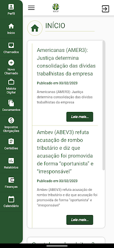 Android application IGCP Contábil screenshort