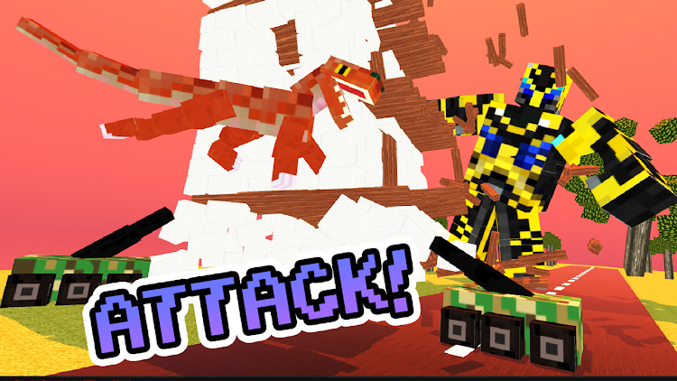Blocky Titan Raptor Assault - 0.6 - (Android)