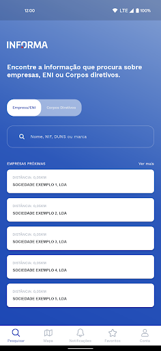 Android application Informa D&B screenshort