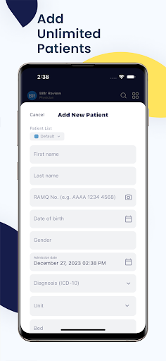 Billr: Patient Lists & Billing Screen 2