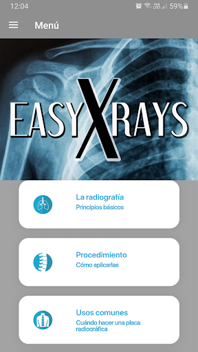 Android application Curso de radiología aplicada screenshort