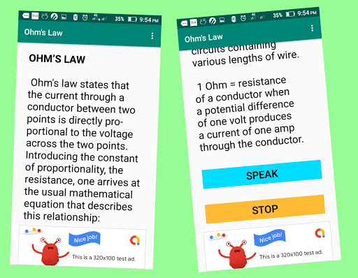 Electrical Engineering Laws Screenshot