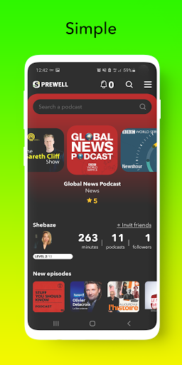 Android application Sprewell: World Podcast Player screenshort