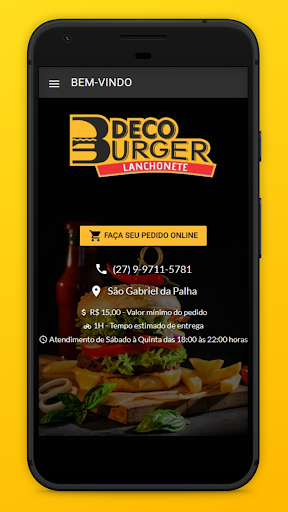 Android application Deco Burger screenshort