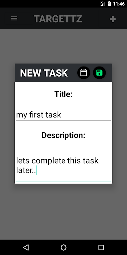 Android application TargettzDaily screenshort