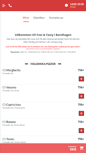 Android application Fast and Tasty i Bandhagen screenshort