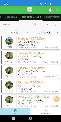 Cross Court Tennis Screen 3