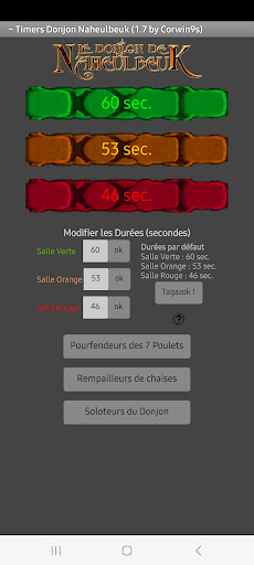 Android application Timer Donjon de Naheulbeuk screenshort