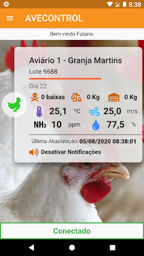 Android application AVEControl screenshort