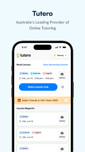Android application Tutero screenshort