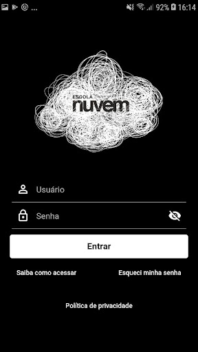 Android application Escola Nuvem screenshort