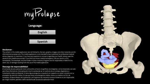 Android application myProlapse: Anatomy of Post-Hy screenshort