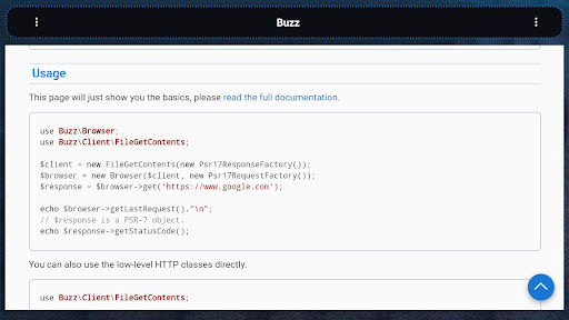 Screenshot of PHP Libraries and Compiler