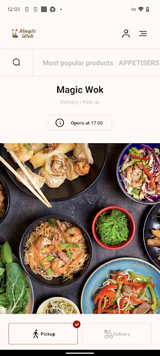 Android application Magic Wok screenshort