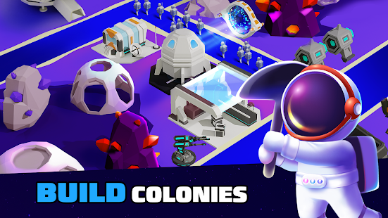 Space Colony: Idle Click Miner MOD APK (Premium/Unlocked) screenshots 1