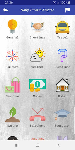 Android application Daily Practical Turkish screenshort