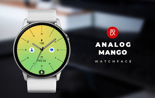 Android application Analog Mango Watch Face screenshort