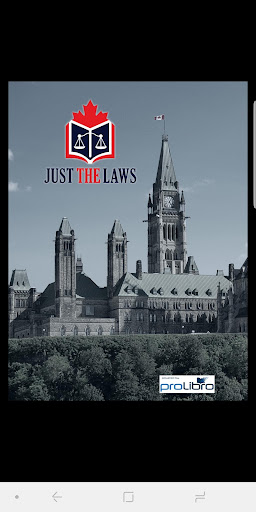 Android application Just The Laws - Canada screenshort
