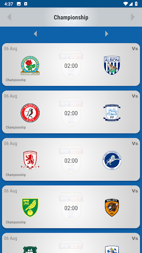 Sheffield Wednesday Fan App Screen 3