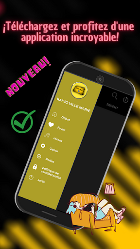 Android application Radio Ville Marie Montreal CA screenshort