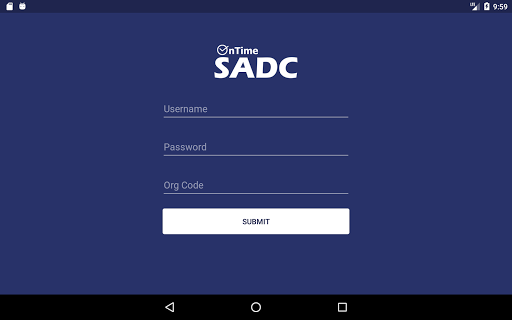 Android application Ontime SADC screenshort