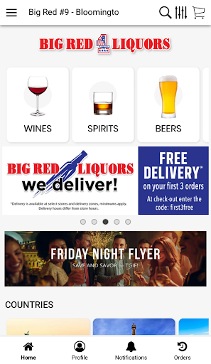 Big Red Liquors App Screen 3