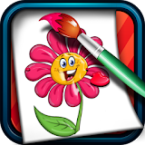 Coloring Game for Kids Flowers icon