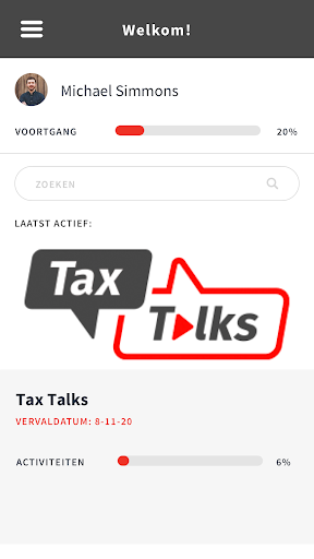 Android application Tax Talks screenshort