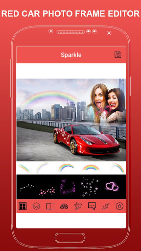 Red Car Photo Frame Photo Editor